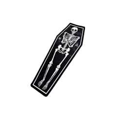 Gothic Skeleton Coffin Rug