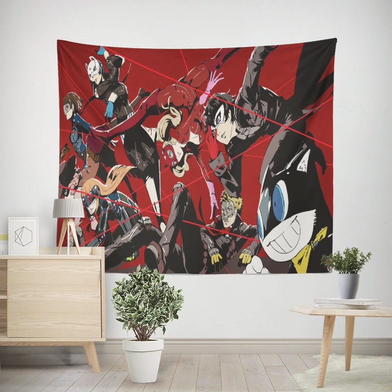 Persona 5 Gaming Tapestry I Room Wall Art Decor Gift Newcolor7