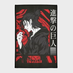 AOT Eager Yeager Anime Area Rug - B – Perfect AOT Room Decor Gift for Eager Yeager Fans Merch