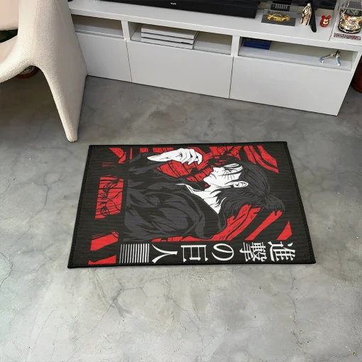 AOT Eager Yeager Anime Area Rug - B – Perfect AOT Room Decor Gift for Eager Yeager Fans Merch - Image 3