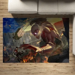 Attack
  on Titan Area Rug - Epic Anime Decor