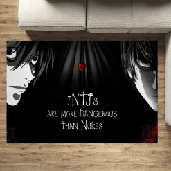 Death
  Note Area Rug - Dark Anime Decor