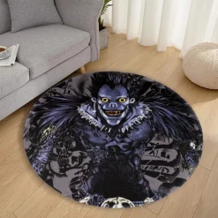 Death Note Round Rug: A Deadly Game of Cat and Mouse