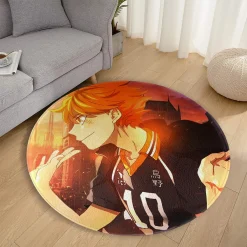 Haikyuu!! Round Rug: A High-Flying Adventure
