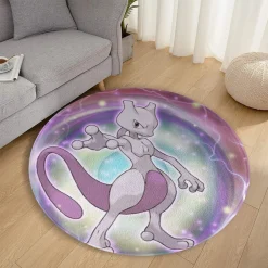 Anime Round Rug - Mewtwo