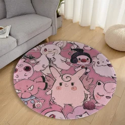Anime Round Rug - Jigglypuff