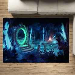Rust
  Area Rug - Gaming Room Style
