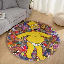 Cartoon Round Rug - Cartoon103