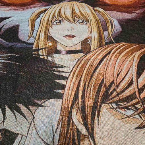 Death Note Anime Woven Blanket Tapestry - Q - Image 7