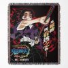 Demon Kokushibo Woven Tapestry Throw Blanket – Bold Wall Art, Room & Home Decor, Dark Interior Accent