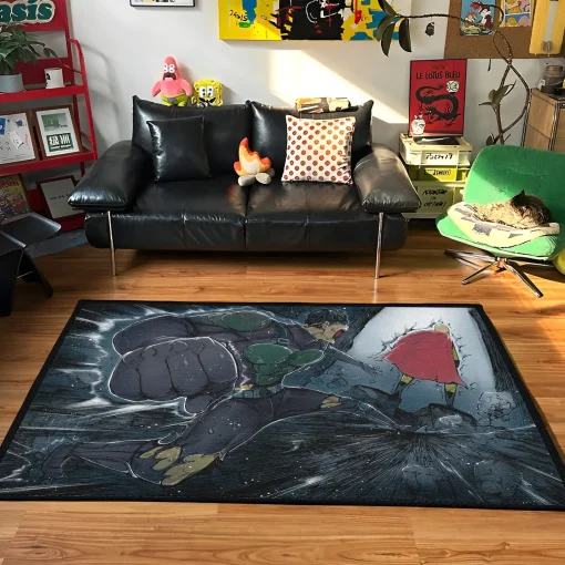 Mumen Rider Rug – Unique Floor Mat for Boys Bedroom or Fan Gift - Image 2