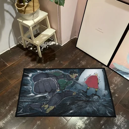 Mumen Rider Rug – Unique Floor Mat for Boys Bedroom or Fan Gift - Image 3