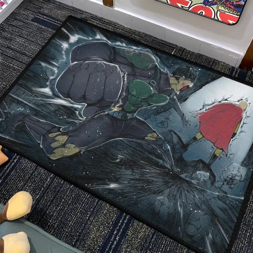 Mumen Rider Rug – Unique Floor Mat for Boys Bedroom or Fan Gift - Image 4
