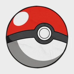 Pokeball Round Rug – Classic Carpet for Kids Room or Gaming Setup