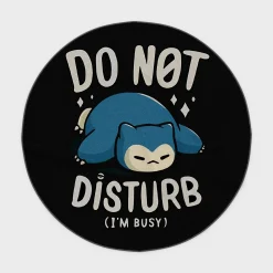 Snorlax Round Rug – Fun Floor Mat for Gaming Room or Cozy Anime Decor