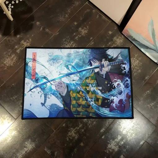 Giyu Tomioka Rug – Cool Carpet for Boys Bedroom or Gaming Room - Image 2