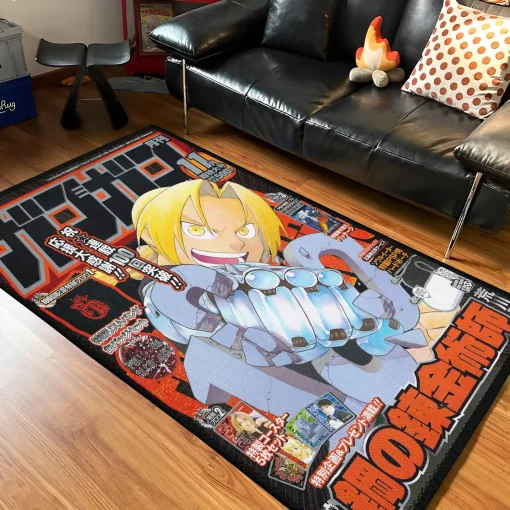 Fullmetal Alchemist Jump Cover Rug – Epic Anime Rug for Boys Room or Decor - Image 2