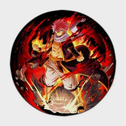 Natsu Round Rug – Fun Floor Mat for Bedroom or Gaming Setup