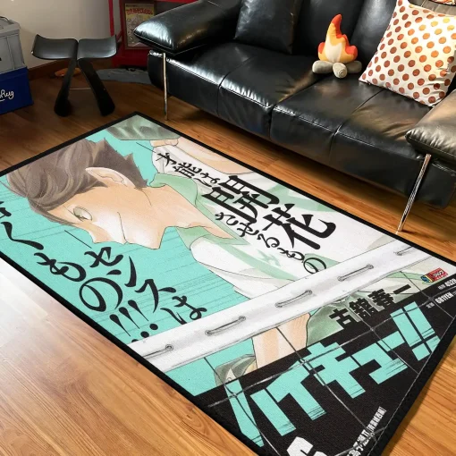 Oikawa Rug – Cool Floor Mat for Boys Room or Volleyball Fan Gift - Image 2