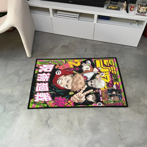 JJK Jump Cover Rug – Cool Rug for Gaming Room or Boys Bedroom - Image 3