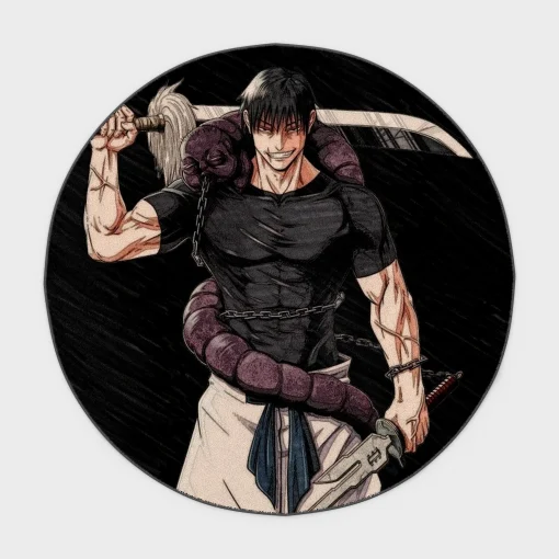 Toji Round Rug – Unique Round Mat for Fan Setup or Room Display