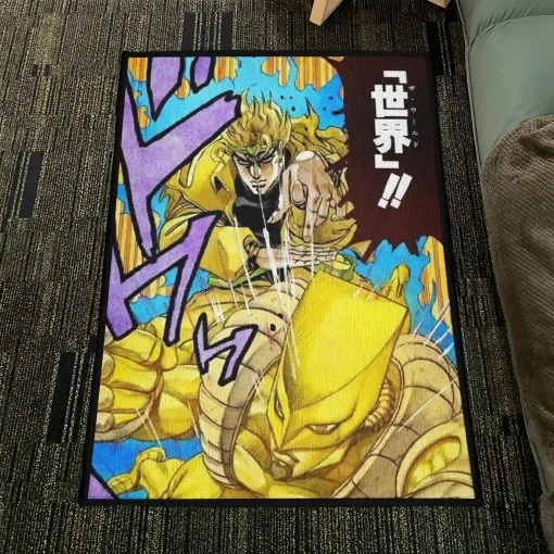 Dio Comic Rug – Unique Carpet for Themed Rooms or Fan Decor - Image 4