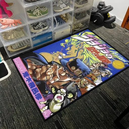 Jotaro Rug – Cool Floor Mat for Boys Room or Fan Gift - Image 3