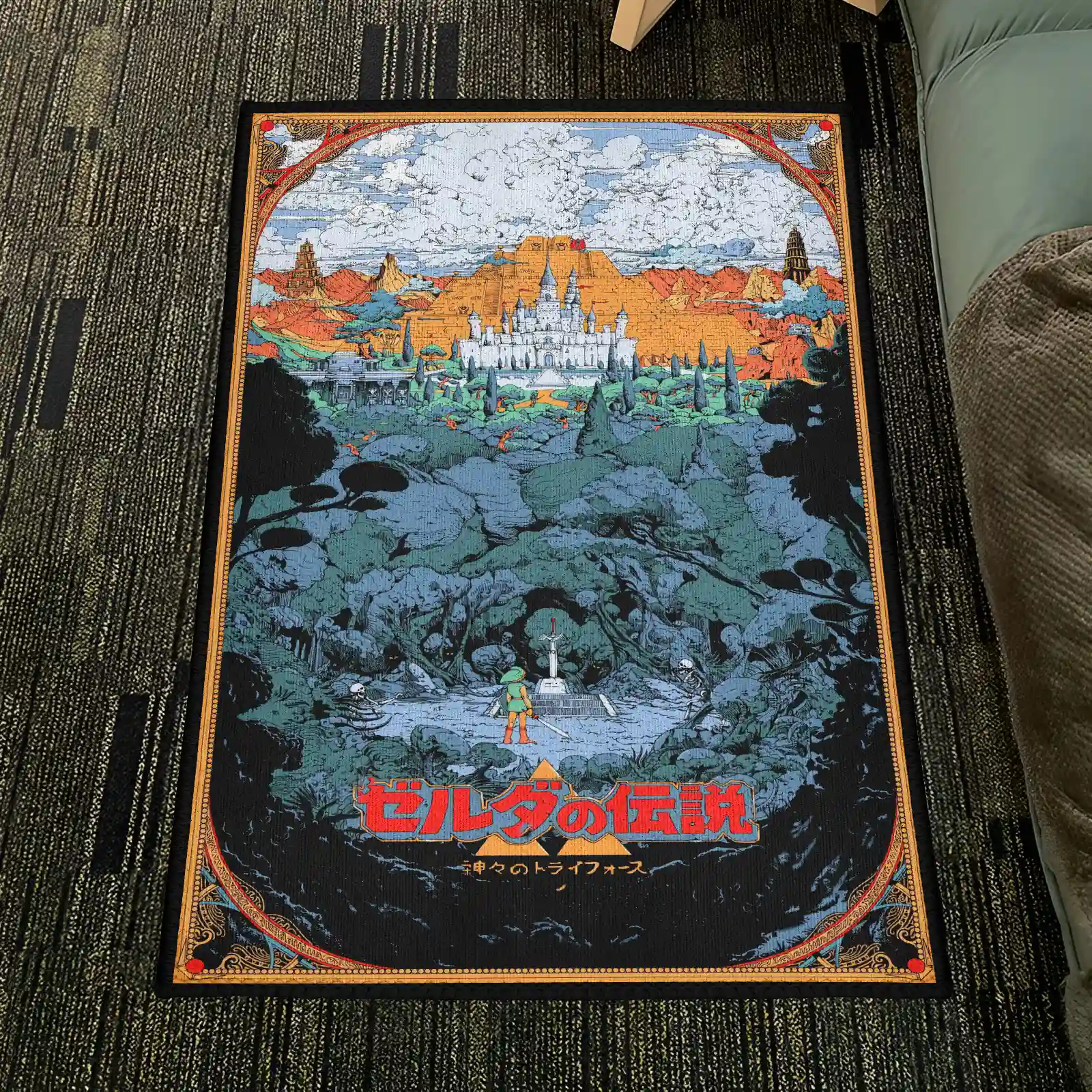 A Link to the Past Poster Rug – Retro Carpet for Game Room or Collector Display - Image 4