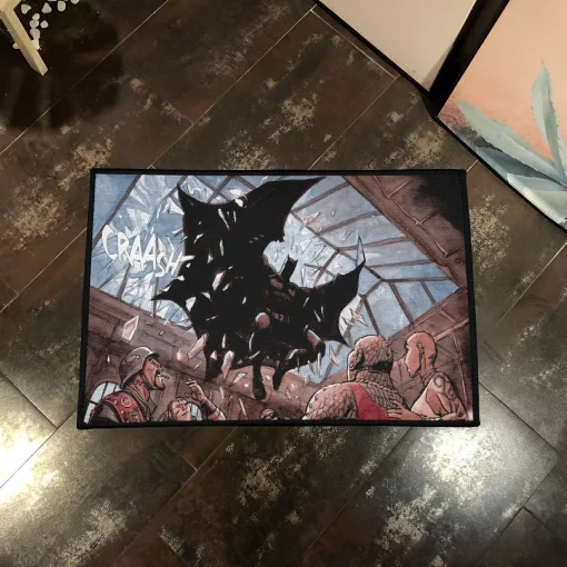 Bats Area Rug – Stylish Comic Rug for Boys Bedroom or Otaku Setup - Image 2