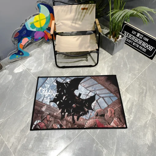 Bats Area Rug – Stylish Comic Rug for Boys Bedroom or Otaku Setup - Image 3