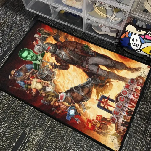 New Vegas Rug – Cool RPG Carpet for Otaku Room or Retro Decor - Image 4