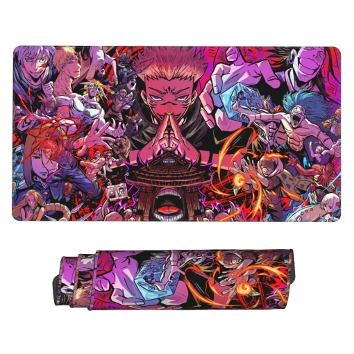 This Jujutsu Kaisen mouse pad is a stylish anime desk mat, perfect for gaming setups, fan collections, or otaku bedrooms. A must-have for JJK fans.