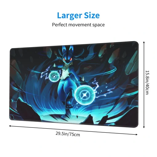 Lucario Mouse Pad & Desk Mat - Image 2