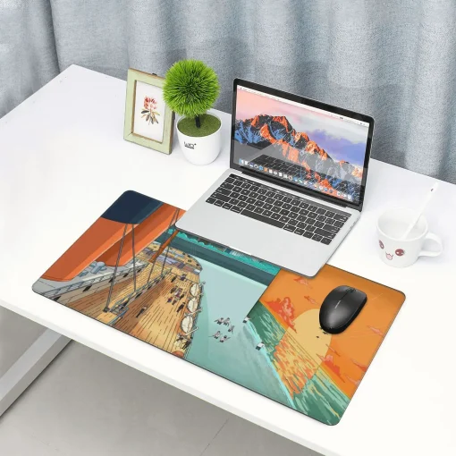Rick Truman Show Mouse Pad & Desk Mat - Image 6