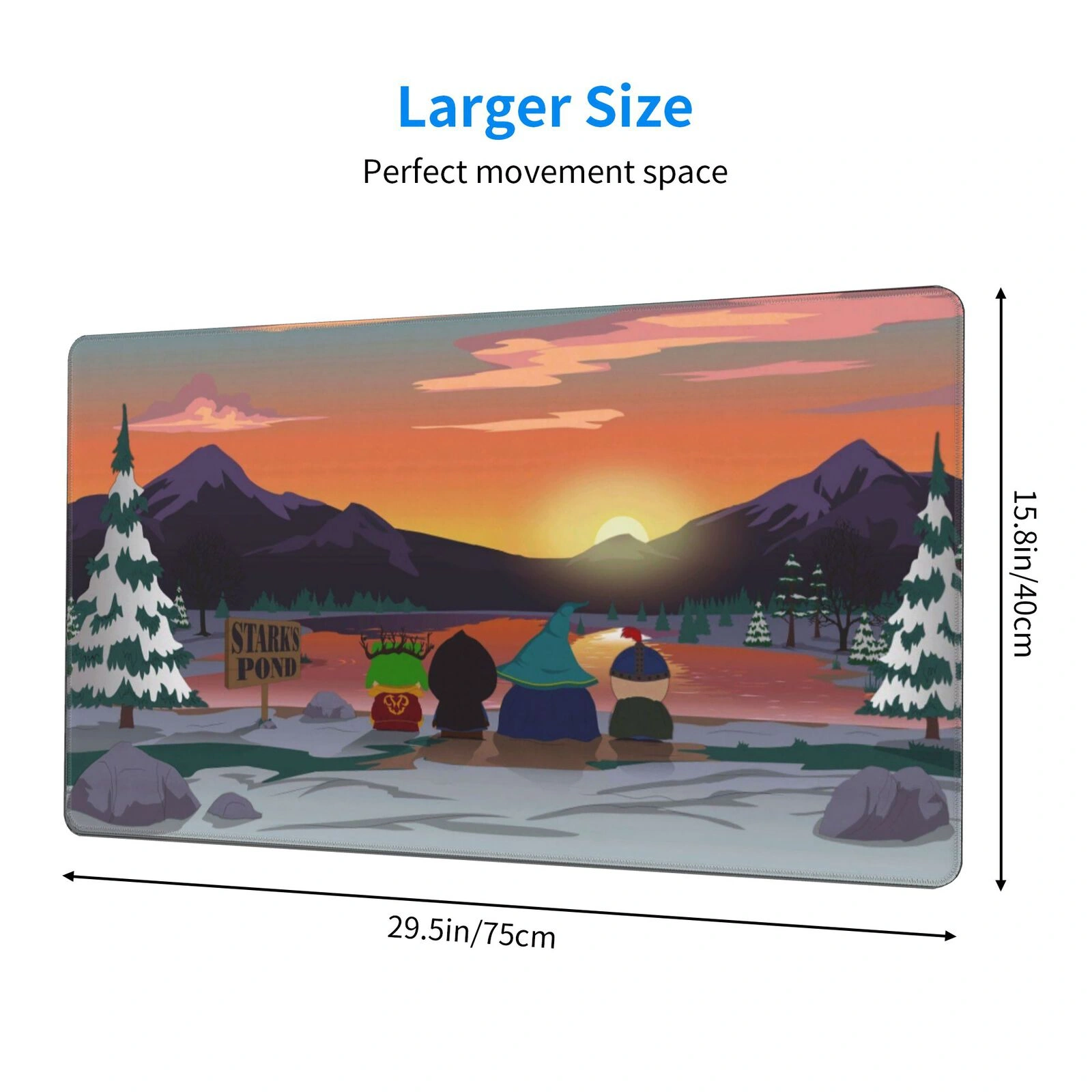 S Park Mouse Pad & Desk Mat - A - Image 2
