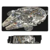 This Millennium Falcon mouse pad is a cool Star Wars spacecraft-themed desk mat, ideal for gaming setups, otaku rooms, or collector displays. Perfect for fans of the iconic ship.
