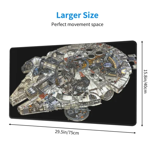 Millennium Falcon Mouse Pad & Desk Mat - Image 2