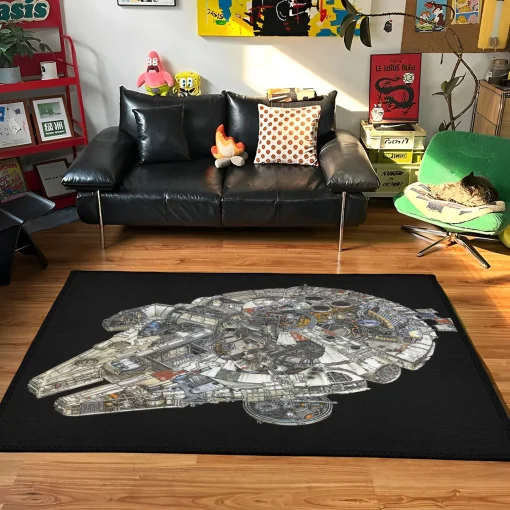 Millennium Falcon Rug – Epic Star Wars Rug for Boys Bedroom or Collector Merch - Image 2