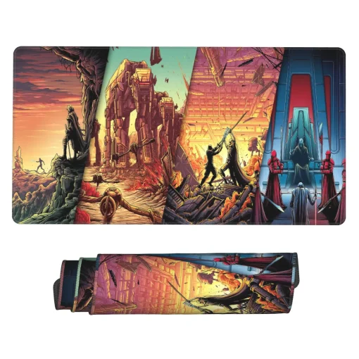 This Star Wars mouse pad is an epic sci-fi-themed desk mat, perfect for gaming rooms, otaku setups, or collector spaces. A must-have for fans of the franchise.