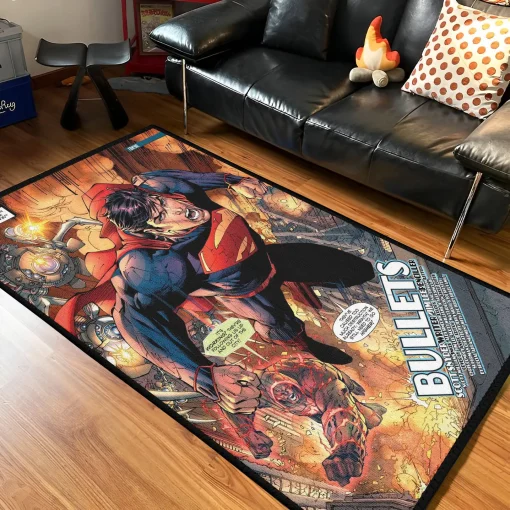 Super Hero Rug – Classic DC Carpet for Boys Room or Superhero Fan Gift - Image 2