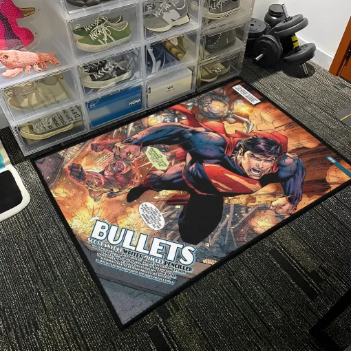 Super Hero Rug – Classic DC Carpet for Boys Room or Superhero Fan Gift - Image 3