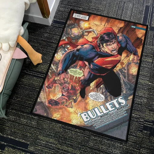 Super Hero Rug – Classic DC Carpet for Boys Room or Superhero Fan Gift - Image 4