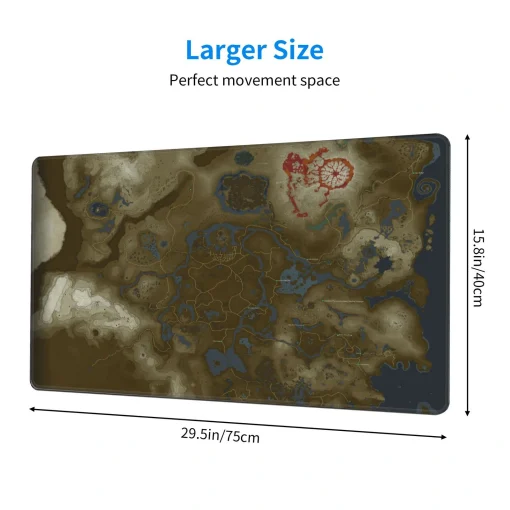 Tears of the Kingdom Map Mouse Pad & Desk Mat - Image 2