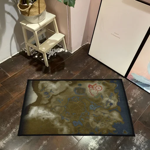 Tears of the Kingdom Map Rug – Epic Zelda Carpet for Gaming Room or Fan Decor - Image 3