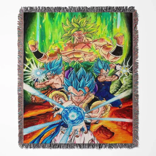 Dragon Ball Woven Tapestry Throw Blanket - Classic anime home decor