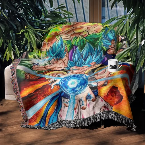 Dragon Ball Woven Tapestry Throw Blanket - Classic anime home decor - Image 3