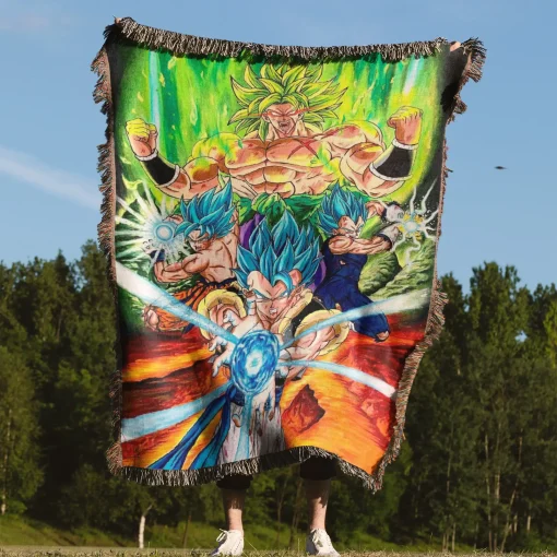 Dragon Ball Woven Tapestry Throw Blanket - Classic anime home decor - Image 4
