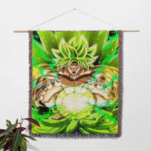 Dragon Ball Broly Woven Tapestry Throw Blanket - Epic wall rug for action fans - Image 2