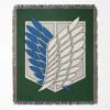 Attack on Titan Scout Regiment Woven Tapestry Throw Blanket – Striking Wall Art & Room Decor, Great Gift for Collectors