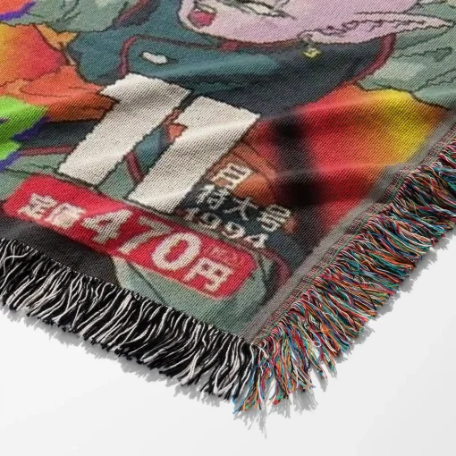 Dragon Ball Manga Cover Woven Tapestry Throw Blanket - Retro anime wall art for room decor - Image 6